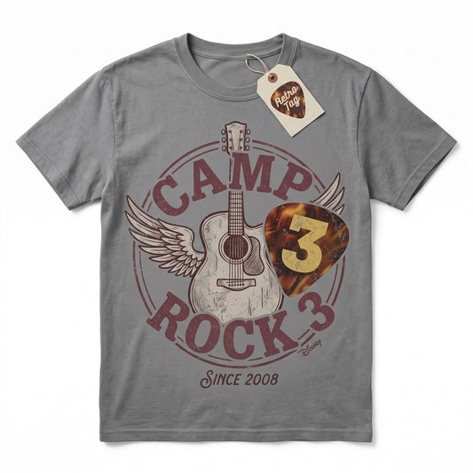 Camp Rock Logo Trendy 3 Land Vacation Matching Squad Group Graphic Top Unisex TShirt