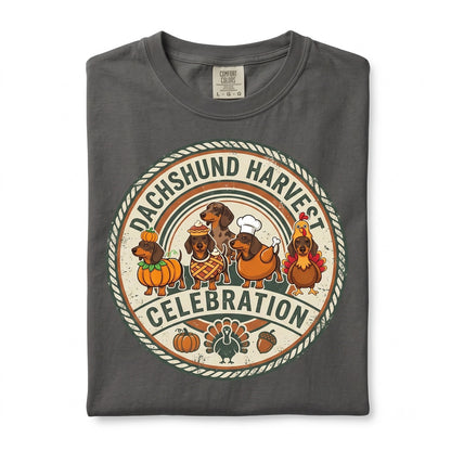 Funny Dachshund Thanksgiving Turkey Dog Mama Family Fall Autumn Pet Lover Graphic Apparel Unisex TShirt