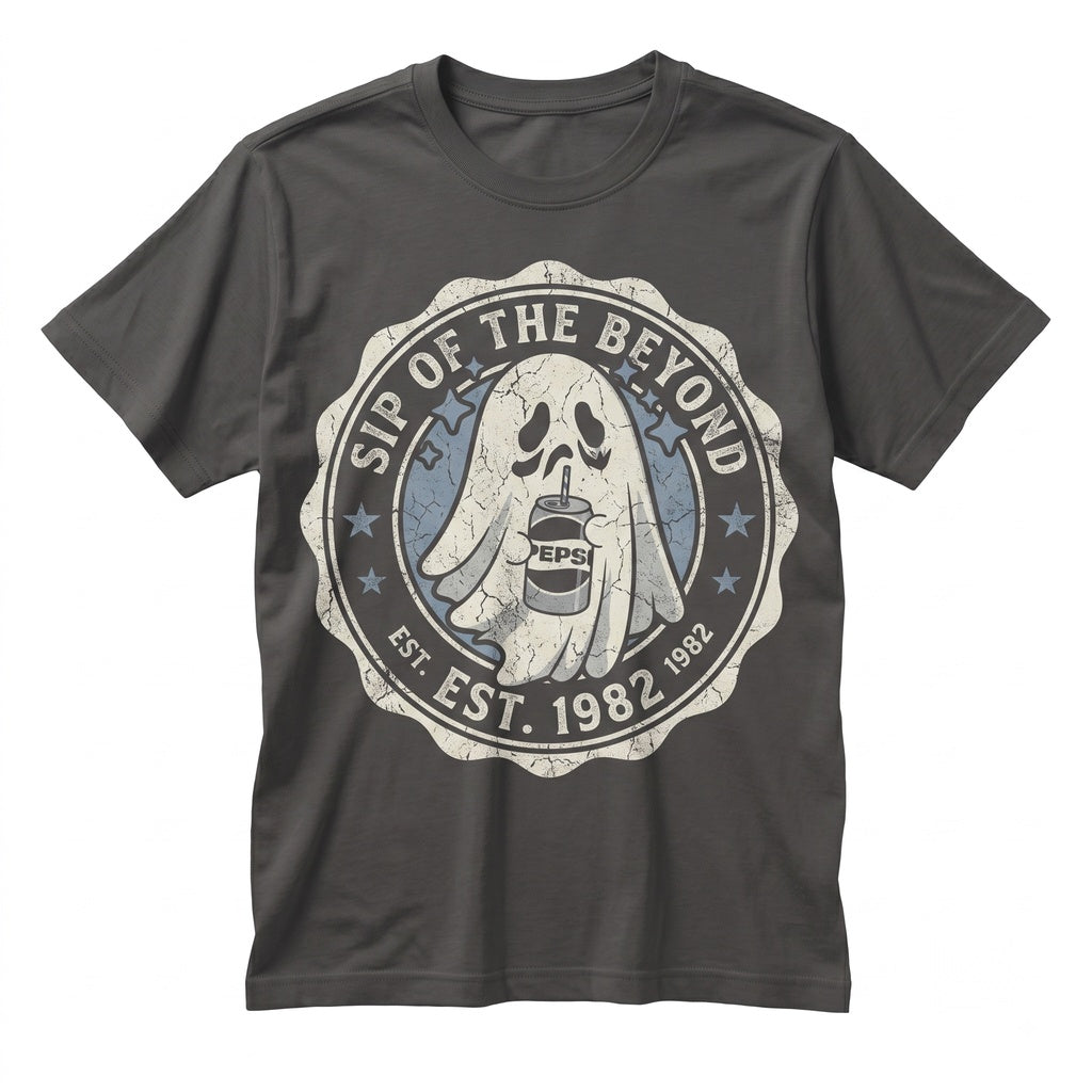 Funny Diet Soda Pop Lover Cute Ghost Graphic Halloween Apparel Unisex TShirt