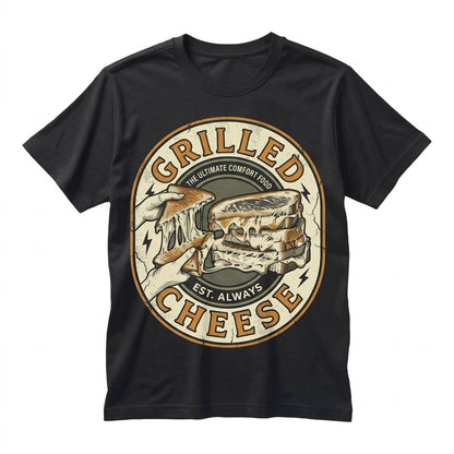 Grilled Cheese Graphic Food Lover Funny Aesthetic Weird Vaporwave 90s Vintage Apparel Unisex TShirt