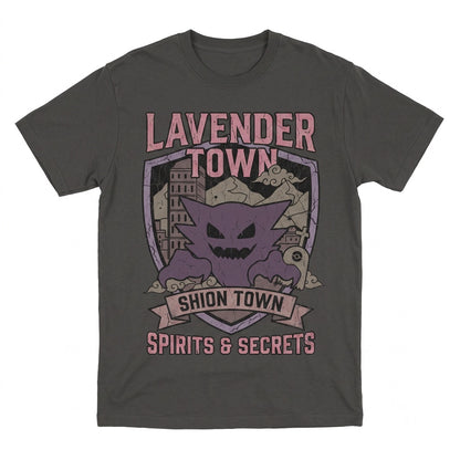 Gengar Lavender Town Haunter Retro Anime Pastel Goth Ghost Type Streetwear Graphic Unisex TShirt