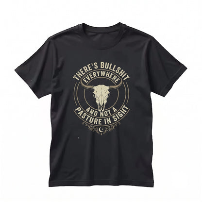 Funny Bull Country Western Graphic Rodeo Cowboy Novelty Unisex TShirt