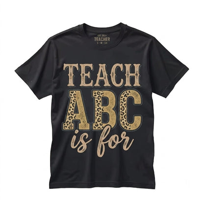 Leopard Print Preschool PreK Kindergarten First Grade Teacher Educator Classroom Outfit Apparel Unisex TShirt