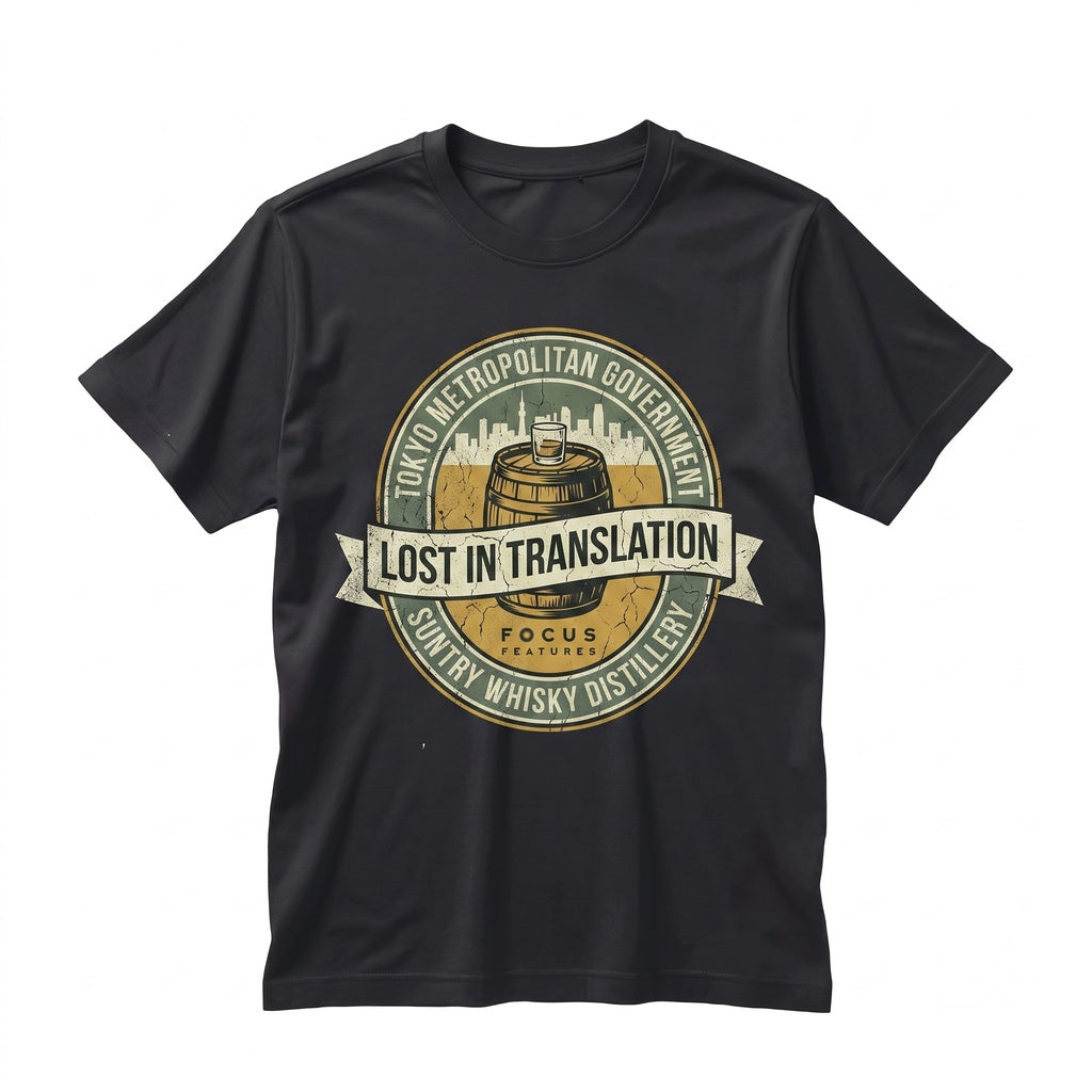 Lost In Translation Tokyo Camo Reversible Graphic Vintage Film Actor Unisex TShirt