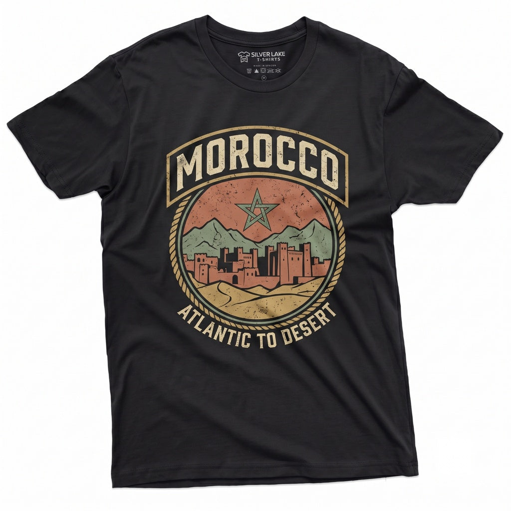 Morocco National Flag Moroccan Patriotic Birthday Present Souvenir Lover Apparel Unisex TShirt