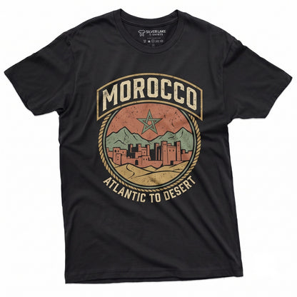 Morocco National Flag Moroccan Patriotic Birthday Present Souvenir Lover Apparel Unisex TShirt