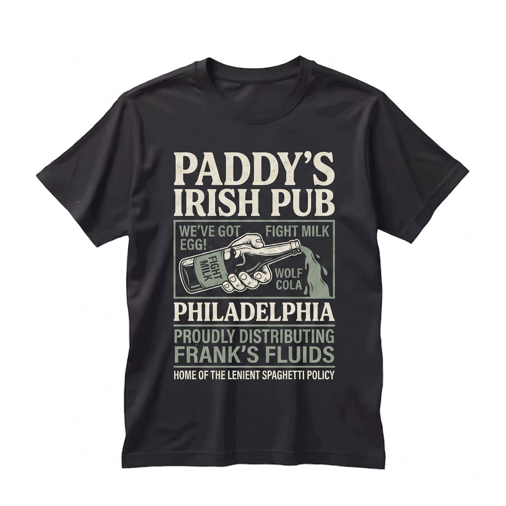 Paddys Irish Pub Vintage Retro Philadelphia Bar Graphic Unisex TShirt