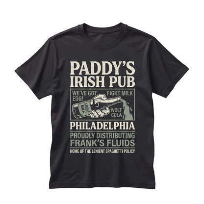 Paddys Irish Pub Vintage Retro Philadelphia Bar Graphic Unisex TShirt