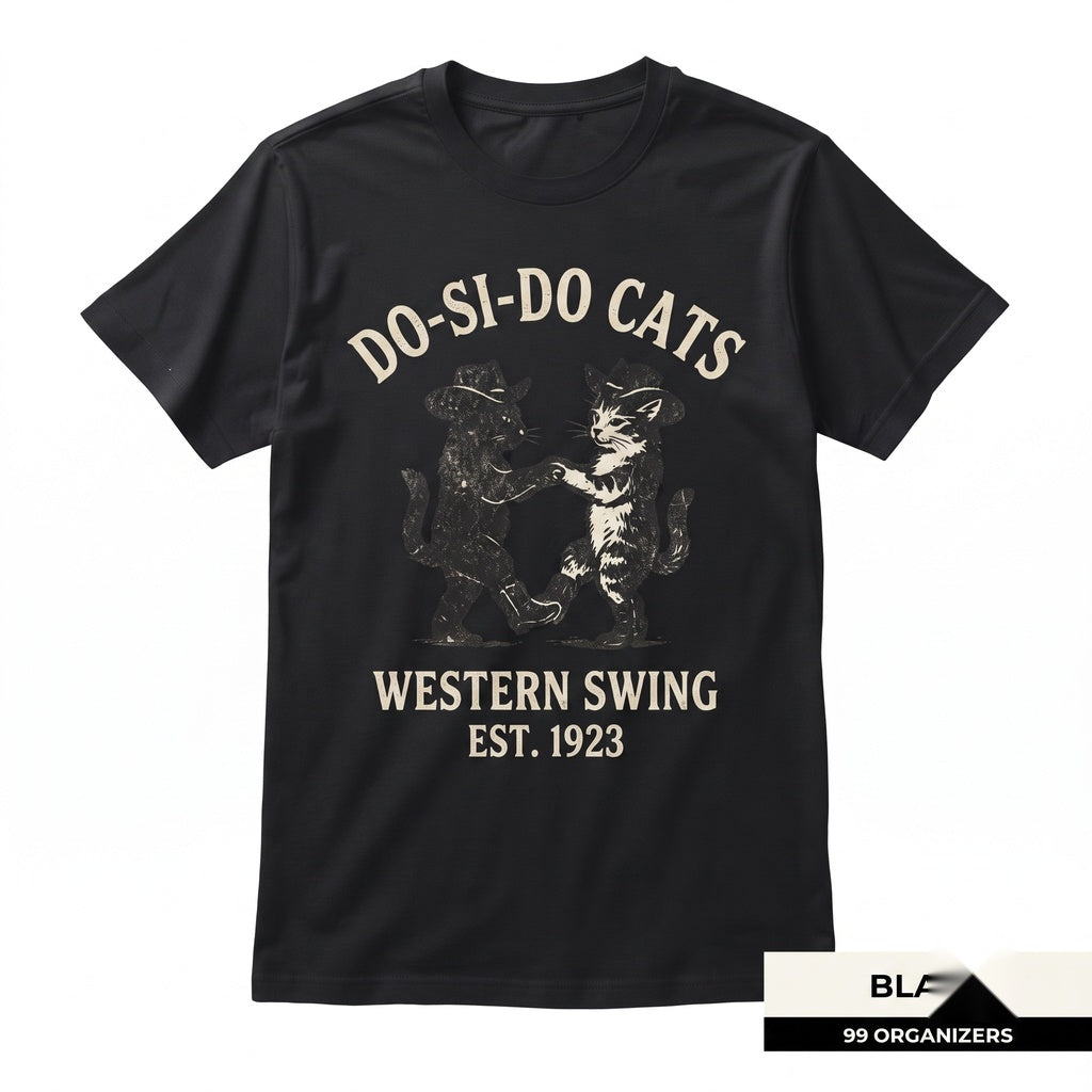 Funny Cowboy Dancing Cat Graphic Western Country Meme Lover Gift Unisex TShirt
