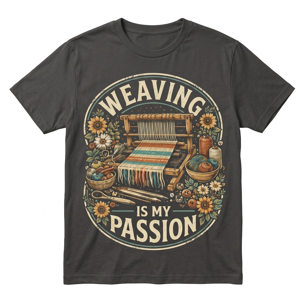 Weaving Is My Passion Handloom Crafter Gift Creative Fiber Artist Apparel Unisex TShirt
