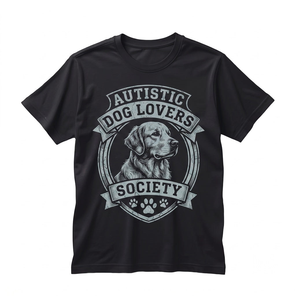 Autistic Dog Lovers Society Autism Awareness Vintage 90s Graphic Unisex TShirt