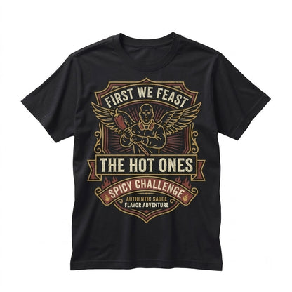 Spicy Wings Interview Talk Show Graphic Cotton Apparel Unisex TShirt