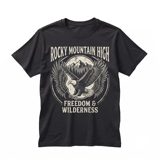 Vintage Bald Eagle Graphic American Wildlife Art Nature Lover Freedom Western Soaring Birds Gift Unisex TShirt