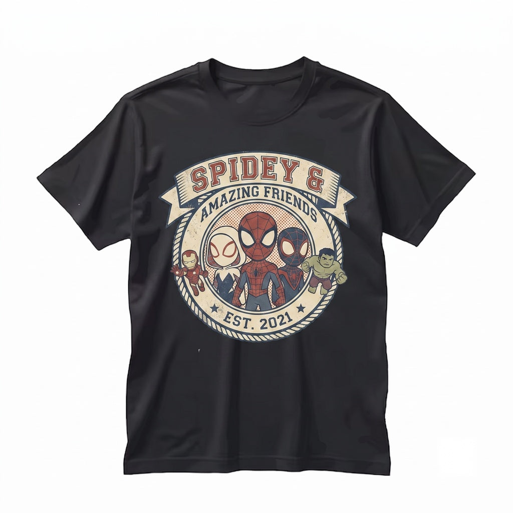 Coquette Web-Slinger Amazing Friends Comic Animated Theme Park Family Vacation Matching Graphic Unisex TShirt