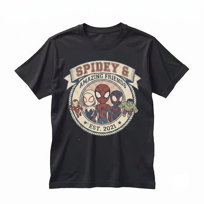 Coquette Web-Slinger Amazing Friends Comic Animated Theme Park Family Vacation Matching Graphic Unisex TShirt