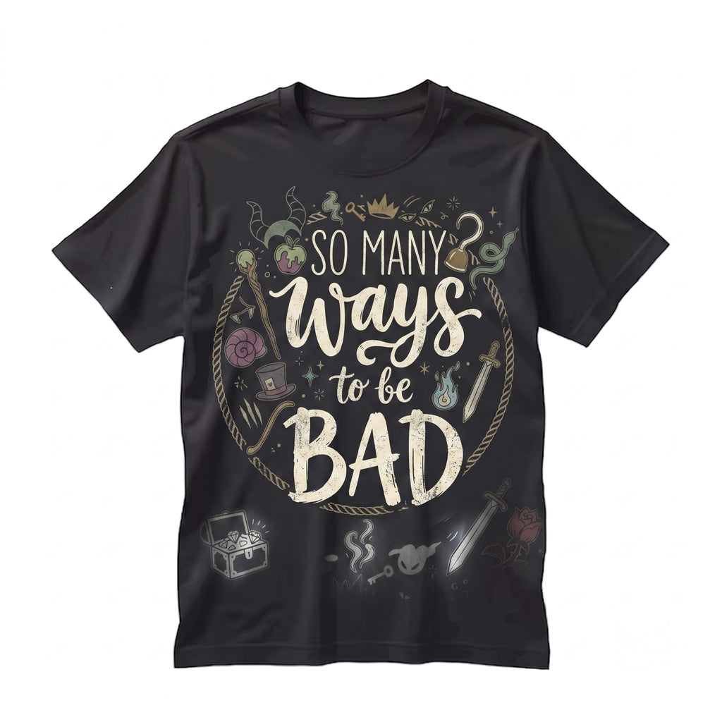 Vintage Villains So Many Ways To Be Bad Halloween Sea Witch Dark Fairy Evil Queen Theme Park Vacation Matching Group Graphic