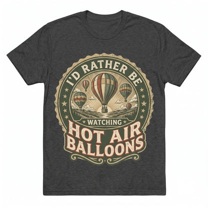 Hot Air Balloon Vintage Adventure Travel Scenic Graphic Cotton Unisex TShirt