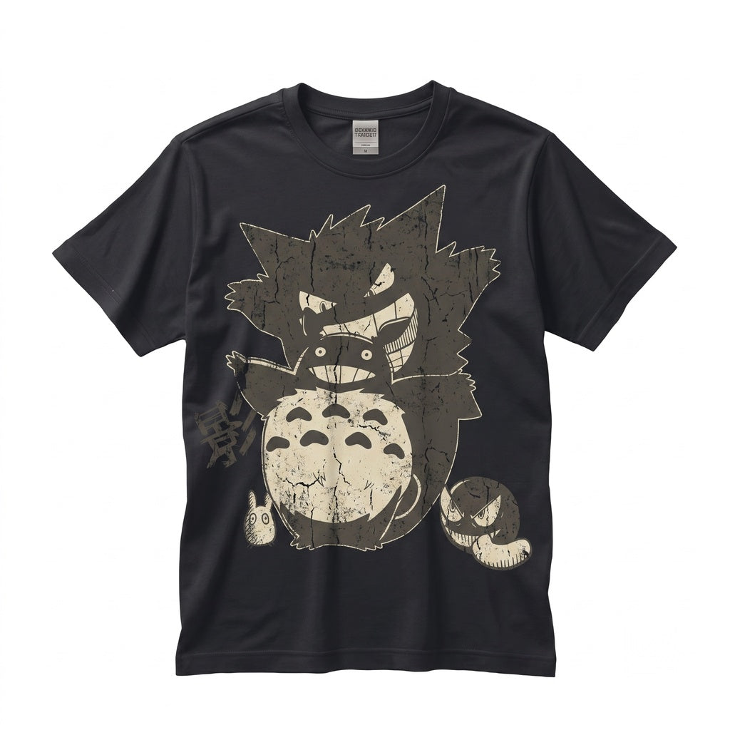 Spooky Forest Spirit Ghost Anime Vintage Washed Sleeveless Tank Graphic Top Unisex TShirt