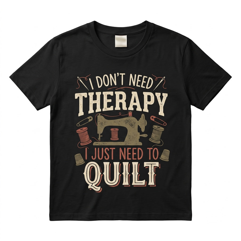Funny Sewing Machine Quilter Gift for Seamstress Fabric Lover Birthday Present Pattern Unisex TShirt