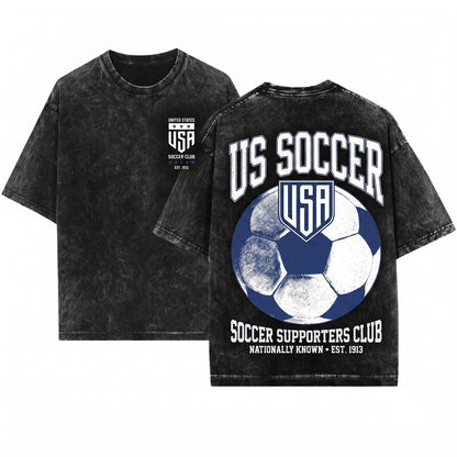 1994 American Soccer National Team Retro Game Day Fan Gear Unisex Wash T-Shirt