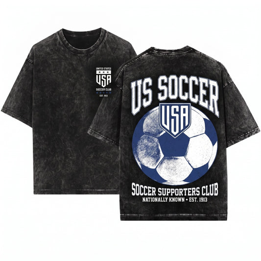 1994 American Soccer National Team Retro Game Day Fan Gear Unisex Wash T-Shirt