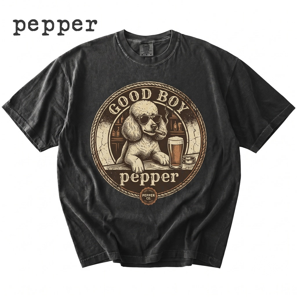 Poodle Drinking Beer Sarcastic Dog Meme Gift for Canine Lovers Mom Dad Apparel Unisex TShirt