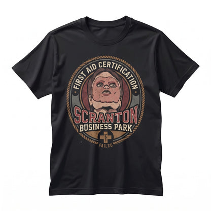 Dwight Schrute CPR Graphic First Aid Comedy Sitcom Apparel Unisex TShirt