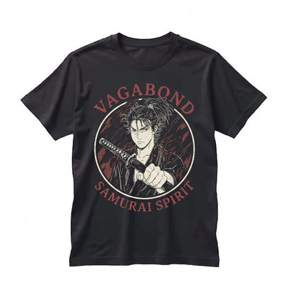 Musashi Miyamoto Matahachi Honiden Japanese Samurai Manga Graphic Anime Aesthetic Gaming Vintage Top Unisex TShirt