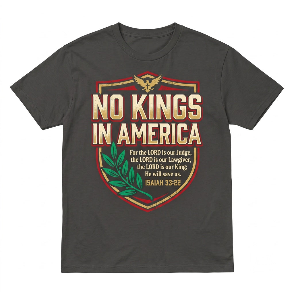 No Kings In America Protest Democracy Isaiah 3322 Unisex TShirt