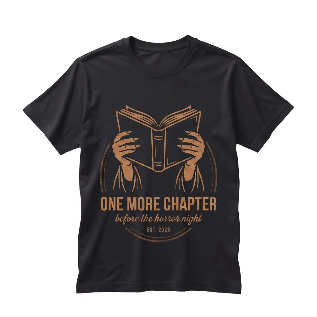 One More Chapter Witch Reading Halloween Spooky Reader Book Lover Gift Unisex TShirt