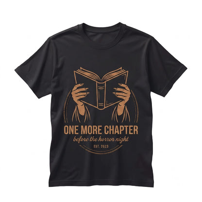 One More Chapter Witch Reading Halloween Spooky Reader Book Lover Gift Unisex TShirt