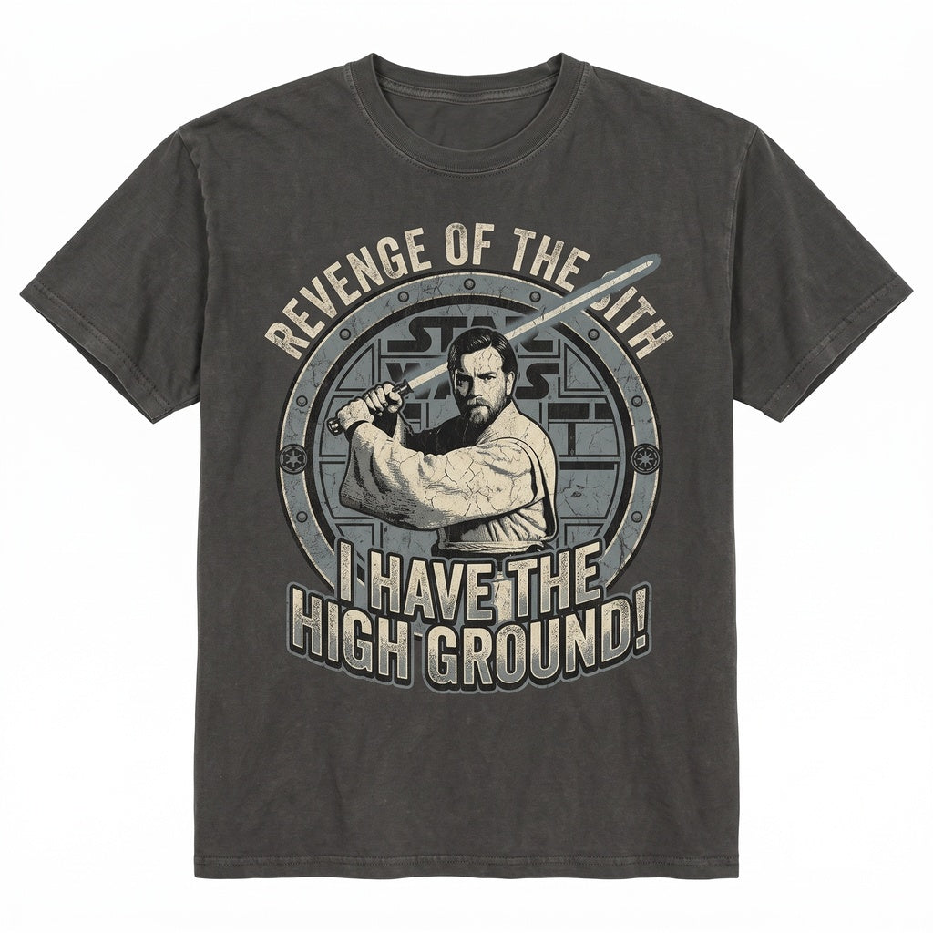Vintage Obi Wan Kenobi Revenge of the Sith Retro Jedi Master May 4th Galaxy Edge Graphic Unisex TShirt