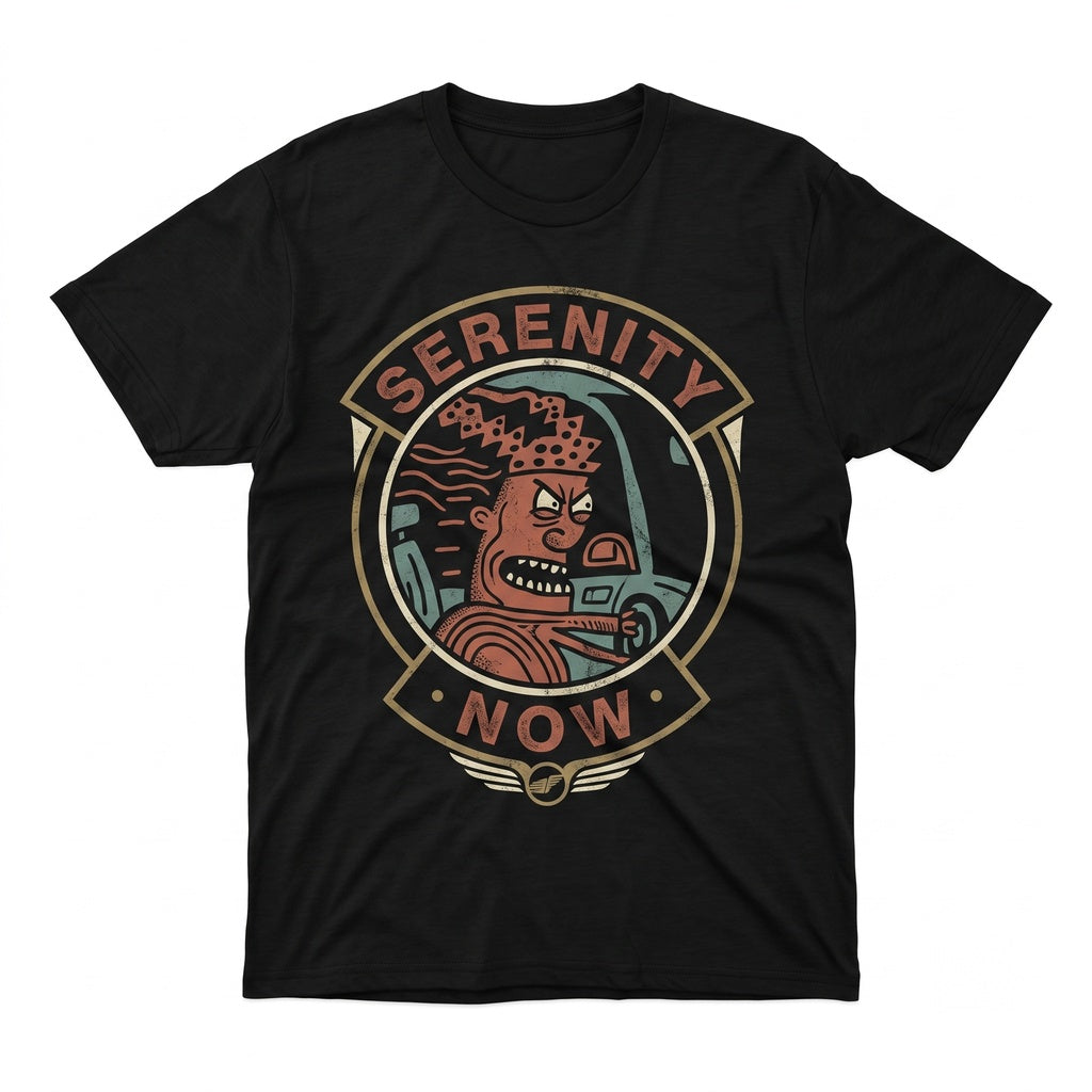 Serenity Now Sitcom Meme 90s TV Show Quote Funny Vintage Retro Graphic Top Unisex TShirt
