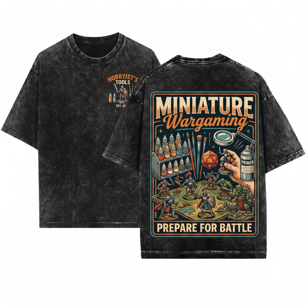 Miniature Painter Tabletop RPG Wargaming Gamer Gift Unisex Wash T-Shirt