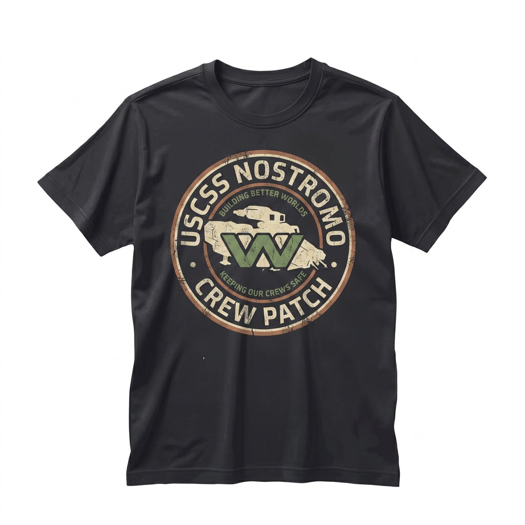 USCSS Nostromo Sci-Fi Spaceship Crew Retro Graphic Unisex TShirt