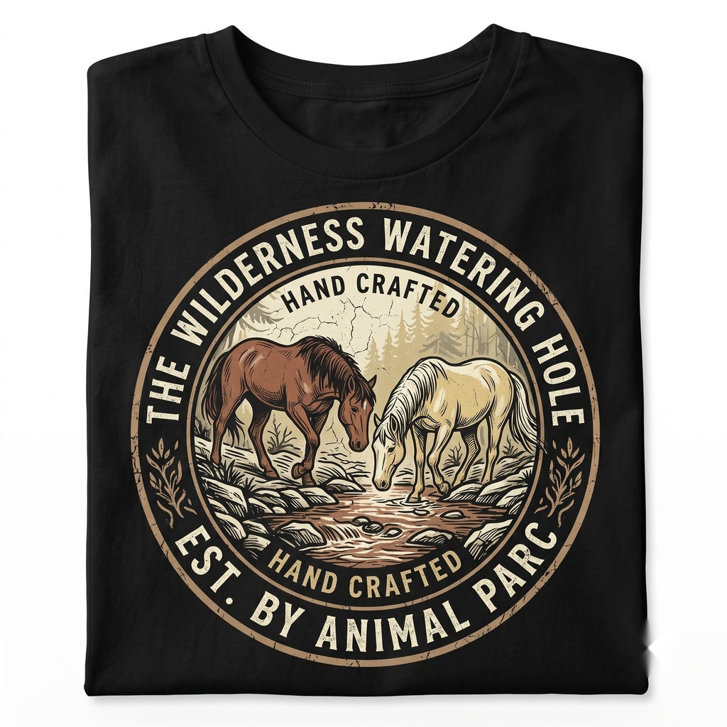 Wild Horses Vintage Western Graphic Cowboy Country Rustic Ranch Equestrian Gift Unisex TShirt