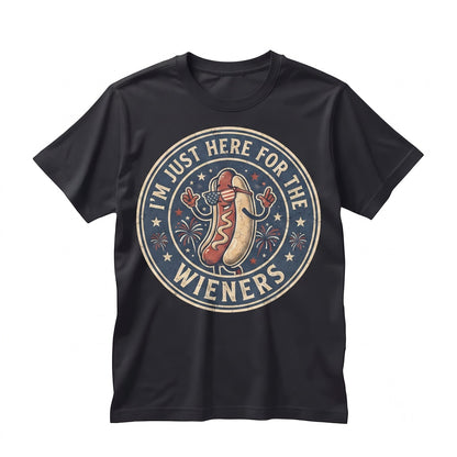 Funny Fourth of July Hot Dog Patriotic BBQ Graphic Apparel Unisex TShirt