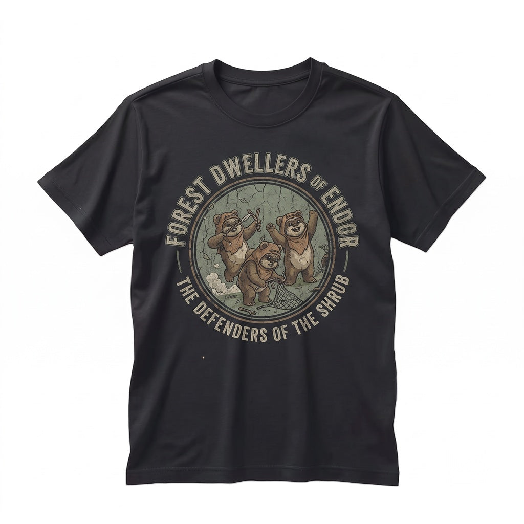 Cute Ewok Forest Moon of Endor Graphic Sci-Fi Fan Gift Unisex TShirt