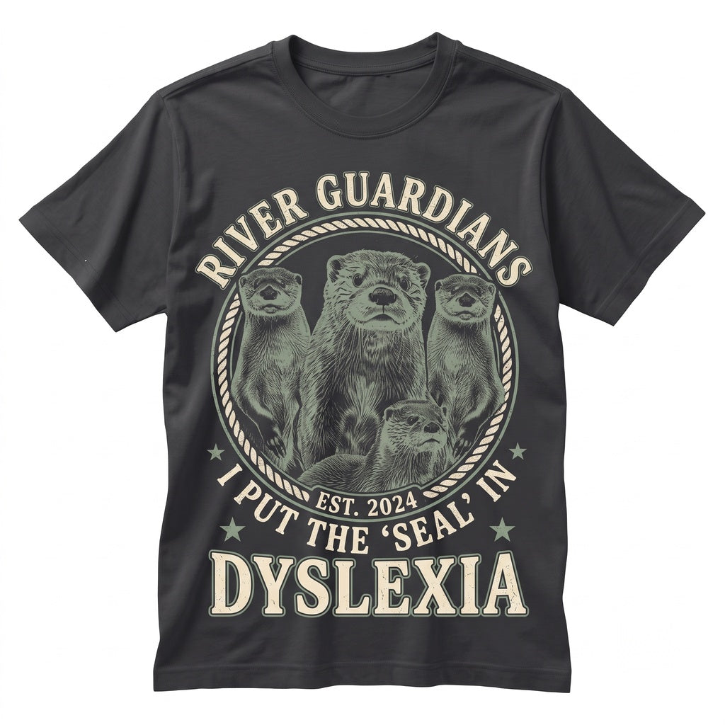 Funny Otter Dyslexia Sarcastic Spelling Literacy Graphic Humor Pun Gift Apparel Unisex TShirt