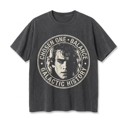 Oversized Anakin Skywalker Darth Vader Revenge of the Sith Graphic Sci-Fi Movie Apparel Vintage Fan Gift Unisex TShirt