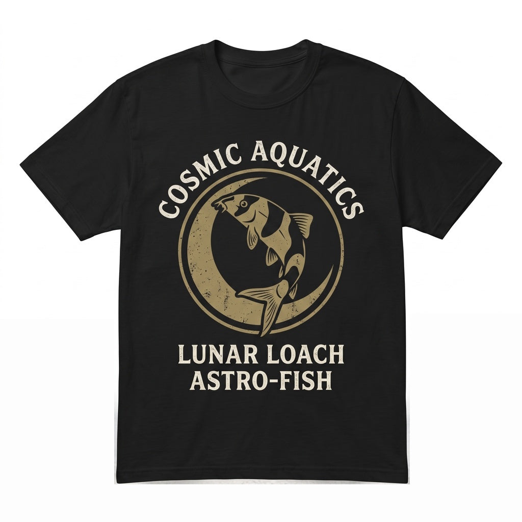 Vintage Three Kuhli Loach Moon Pangio Semicincta Galaxy Fish Graphic Retro Aquarium Hobbyist Aquatic Pet Lover Gift Unisex TShirt