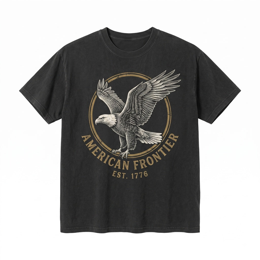 Vintage Bald Eagle Graphic American Wildlife Art Nature Lover Freedom Western Soaring Birds Gift Unisex TShirt