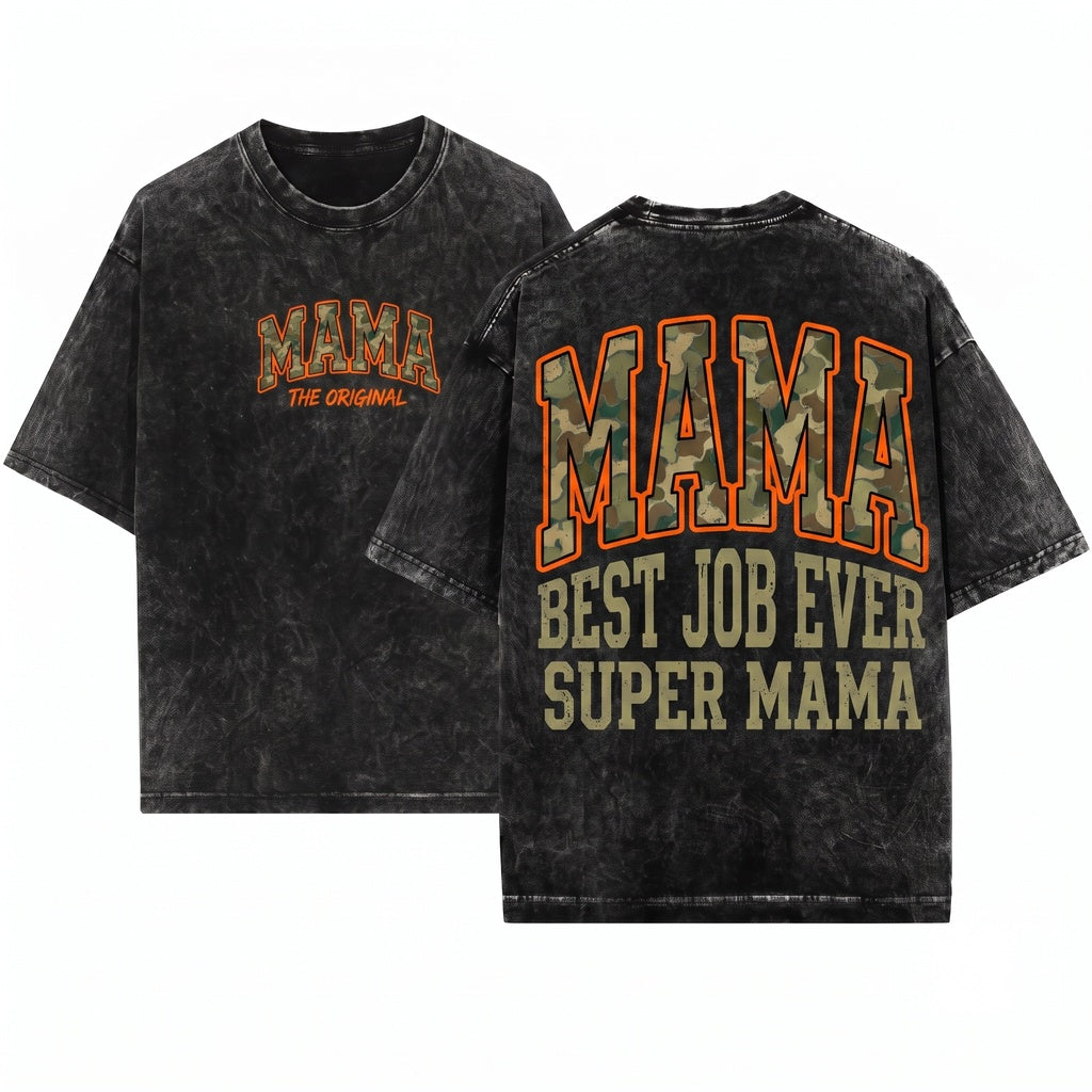 Mama Camo Retro Hunting Mothers Day Gift Unisex Wash T-Shirt