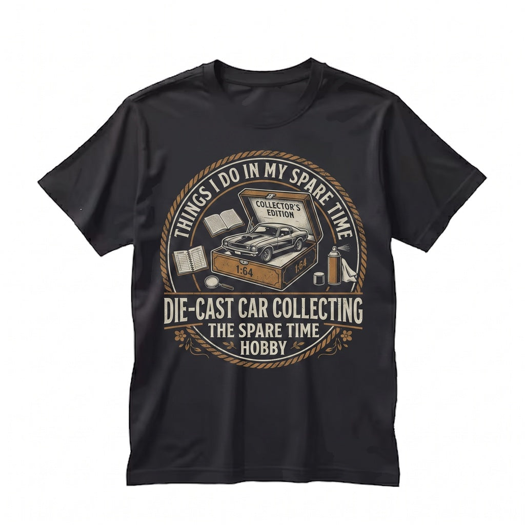 Things I Do In My Spare Time Diecast Car Collector Scale Model Graphic Unisex TShirt