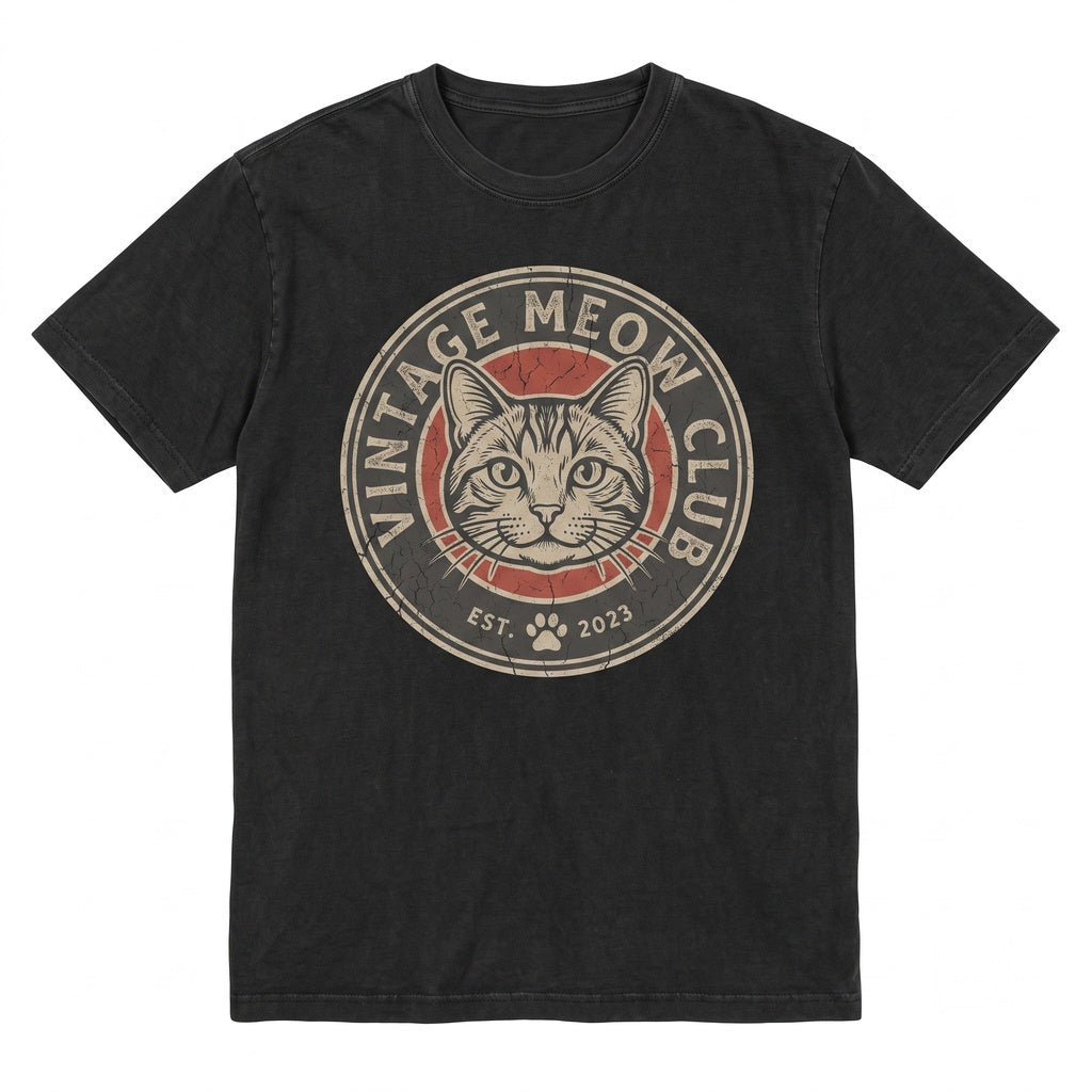 Funny Cat Lover Gift for Mom Meow Themed Apparel Cute Feline Graphic Unisex TShirt