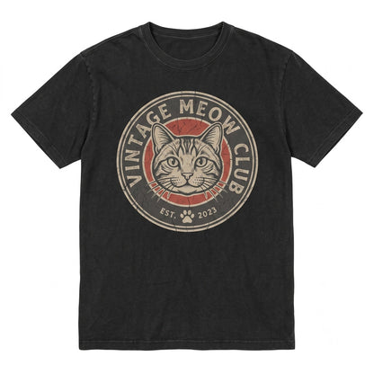 Funny Cat Lover Gift for Mom Meow Themed Apparel Cute Feline Graphic Unisex TShirt