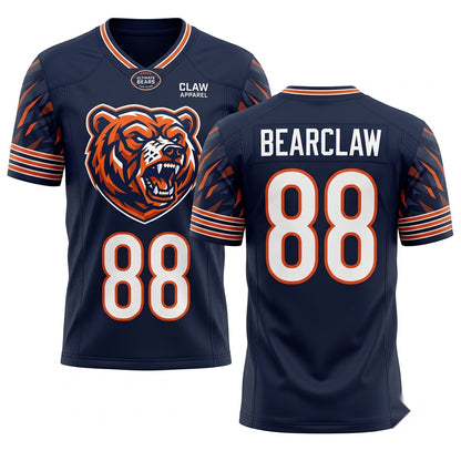 Unisex Game Day Athletic Football Fan Jersey - Stitched Breathable Mesh Sportswear