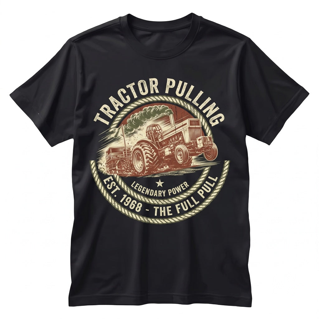 Id Rather Be Tractor Pulling Rustic Farm Life Gift for Men Diesel Power Dirt Track Unisex TShirt