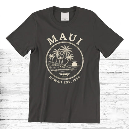 Maui Hawaii Beach Vacation Souvenir Lahaina Coastal Travel Gift Unisex TShirt