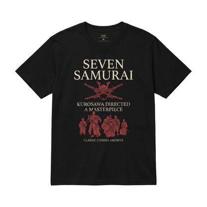 Seven Samurai Vintage 1954 Japanese Cinema Graphic Retro Cotton Unisex TShirt